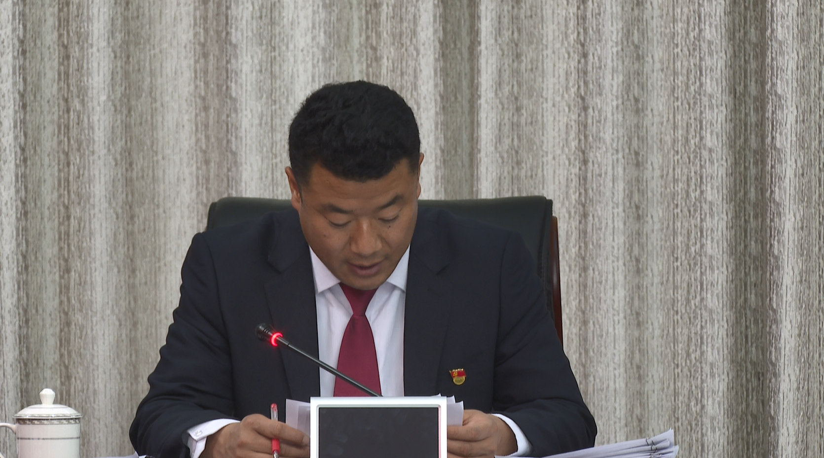 2021年度政府班子党史学习教育专题民主生活会准备情况;王甲同志代表